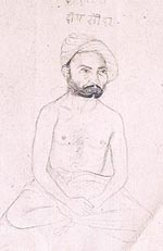 Portrait of Deep Singh, seated