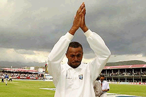 West Indies bowler Courtney Walsh 