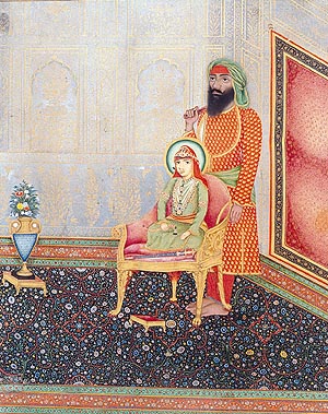 Portrait of a young ruler seated on a throne. Patiala, ca 1870 National Museum, New Delhi