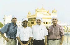 Gurmant Grewal with Canadian politicians in Amritsar