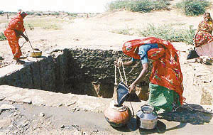 To the last drop: Rural women spend a large part of their day getting scarce potable water
