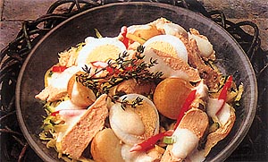 Many chicken and seafood salads are popular the world over