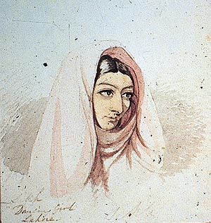 Munni, a 16-year-old mehtrani of the sweeper caste, by Rudolph Swoboda, Lahore. C 1887