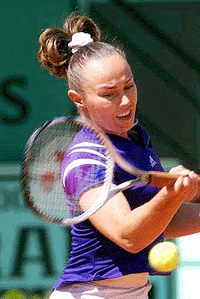 Top-seeded Martina Hingis 