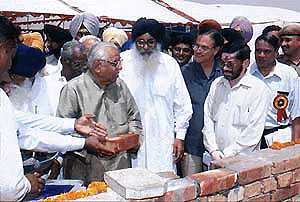 Ram Naik, Union Minster for Petroleum and Natural Gas, inaugurating the construction work of Rs 16, 000 crore Sri Guru Gobind Singh refinery at Bathinda in Punjab on Friday.   PTI photo