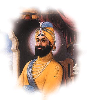 Guru Gobind Singh, a painting by R. M. Singh