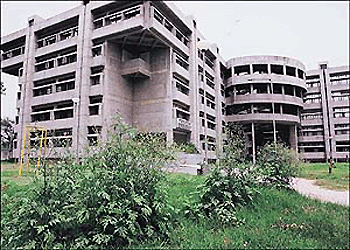 A view of the Advanced Pediatric Centre building of the PGI, Chandigarh. Scores of patients who come to the pediatric emergency at the PGI daily are facing inconvenience on account of the closure of the entrance door.   A Tribune photograph