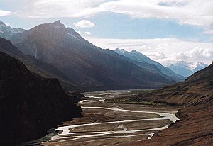 The Spiti river near Kye