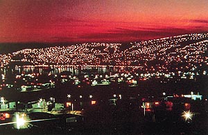 Lights light up the nights at Valparaiso