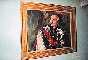 A portrait of Sir Roger Lumley