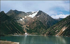 The scenic Sheshnag is one of the halts of pilgrims