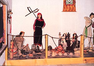 The museum in the basement of the castle