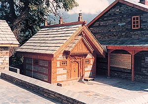 The Jagti Patt temple located inside the castle