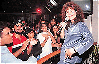 Penaz Masani performs at Aerizzona, Sector 9, in Chandigarh on Sunday Tribune photo by Pradeep Tewari