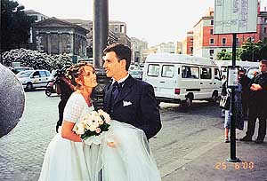 A street scene in Rome