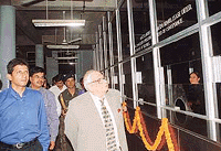 The UT Administrator, Lieut-Gen J.F.R. Jacob (retd), goes around public windows in the Estate Office.