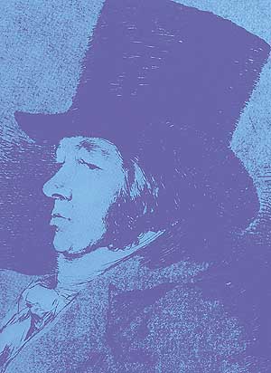 Self-portrait by Goya, c.1794. National Library, Madrid