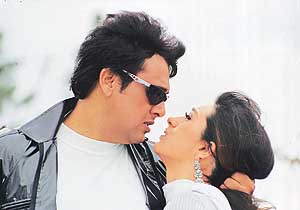 Govinda with Karisma Kapoor in Shikari