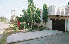 The illegal side opening in house No 390 in Sector 4, Panchkula, which was approved by HUDA in 1987 when the building plan was passed.