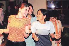 Participants jiving at Keyhole Trust, Shrewsbury. 
