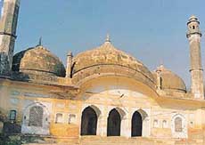 The mosque inside the fort