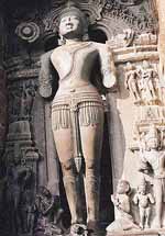 An image of Surya in chlorite stone