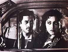 Guru Dutt with Madhubala in Mr and Mrs 55