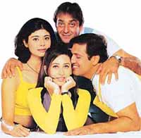 Sanjay Dutt, Pooja Batra, Karisma Kapoor and Govinda in Haseena Maan Jaayegi