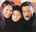 Tiger with his parents