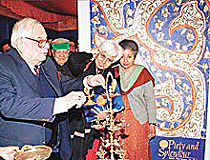 The Governor of Punjab and UT Administrator, Lieut-Gen J.F.R. Jacob (retd), inaugurates an exhibition on the Sikh heritage in Government Museum and Art Gallery, Sector 10, Chandigarh.
