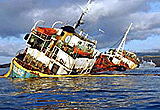 The ship "Jessica," carrying 160,000 gallons (605,000 litres) of diesel fuel and about 60,000 gallons of other liquids, ran aground from the Galapagos' main port on San Cristobal off Ecuador.