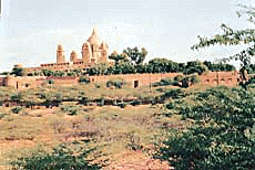 Perched on a hilltop, the palace towers over Jodhpur