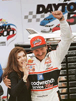 Nascar motor racing legend Dale Earnhardt died of injuries resulting from a last-lap accident at Sundays Daytona 500.