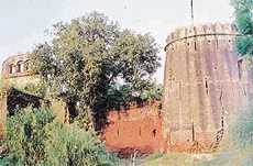 The main gate of the fort