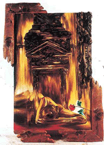 A painting by Laila Khan Rajpal