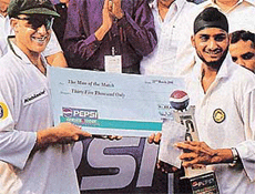 Hayden and Harbhajan