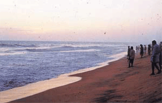 Shanmugham beach in Thiruvananthapuram 
