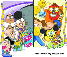 When adults take over kids party