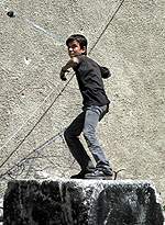 A Palestinian boy