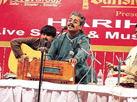 Hariharan performs in Guru Nanak Bhavan, Ludhiana, on Tuesday. 