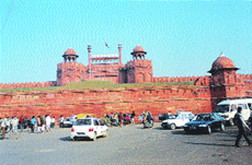 A view of the Red Fort in Delhi
