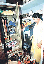 Ms Preeti Rajan Vasudevan, a resident of Secoter 16, Panchkula, wonders from where to start putting her house in order after she found it burgled on Sunday.