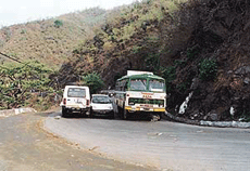 Overtaking on a blind corner can be fatal in the hills