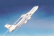 Flight into the future.