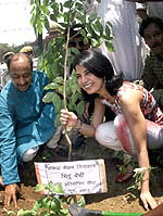 Indian fashion designer Ritu Beri