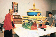 Mandala in three dimensions: Image of the cosmos (Tibetan, dated 2000)