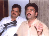 Former test cricketer Manoj Prabhakar addressing a press conference in Lucknow on Monday. 