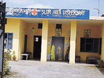 The dispensary building constructed by the Bawas