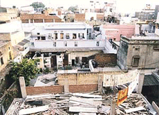 A view of the Neharwali Haveli in the Capital, where Musharraf was born