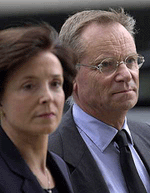 Lord and Lady Archer arrive at the Central Criminal Court, London, on Thursday. The jury in the trial of former politician and best-selling novellist Archer has returned a verdict of guilty on charges of perverting the course of justice and perjury. 